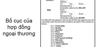 Hợp đồng ngoại thương – Nội dung của hợp đồng ngoại thương Hợp đồng ngoại thương – Nội dung của hợp đồng ngoại thương