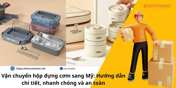 Vận chuyển hộp đựng cơm sang Mỹ: Hướng dẫn chi tiết, nhanh chóng và an toàn