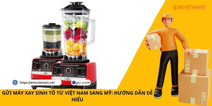 GỬI MÁY XAY SINH TỐ TỪ VIỆT NAM SANG MỸ: HƯỚNG DẪN DỄ HIỂU